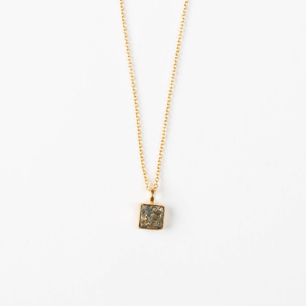 Squared Druzy Necklace
